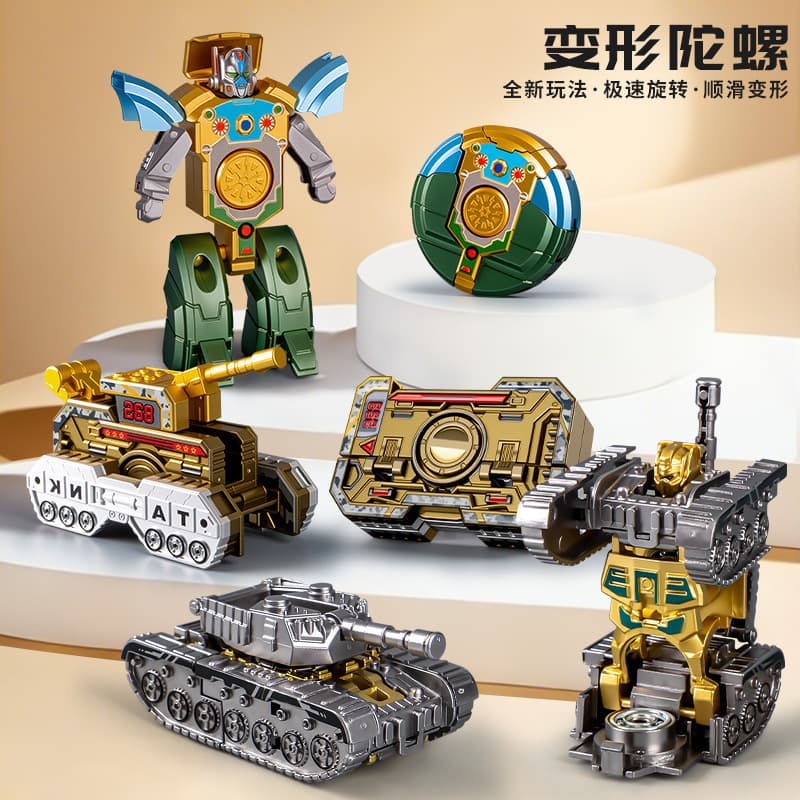 Creative Gadgets, Finger Decompression Toys, Fidget Spinner, Transforming Tank Robot, Wholesale for Stall Setup