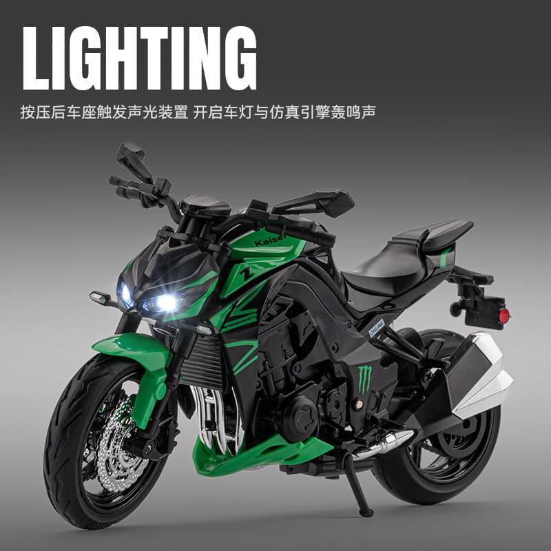 1:12 Kawasaki Z1000 Motorcycle Artificial Alloy Motorcycle Model Toy Alloy Motorcycle Ornaments