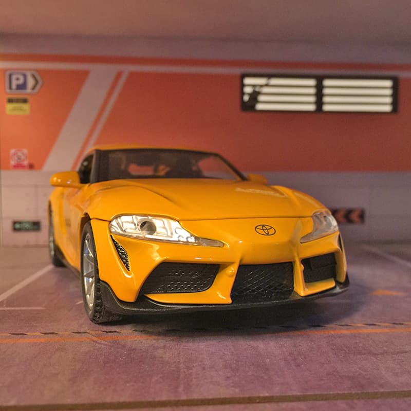 New Haodi A3206 Artificial Bull Devil Alloy Supercar Model Car Ornaments Collection Sound and Light Pull-Back Toy Car