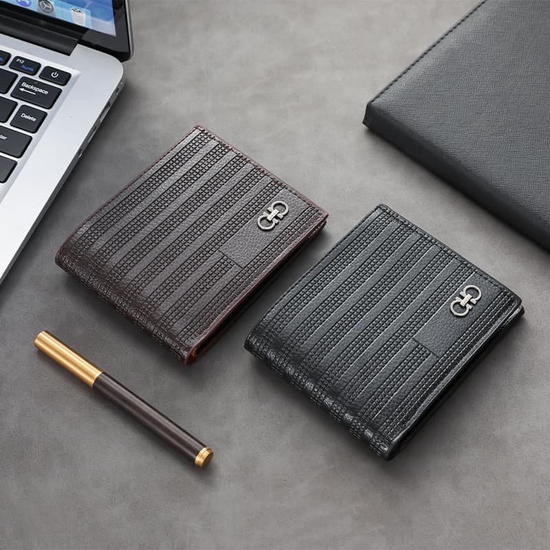 Factory wholesale in stock short practical men's wallet multi-function card wallet 20% discount wallet for cross-border