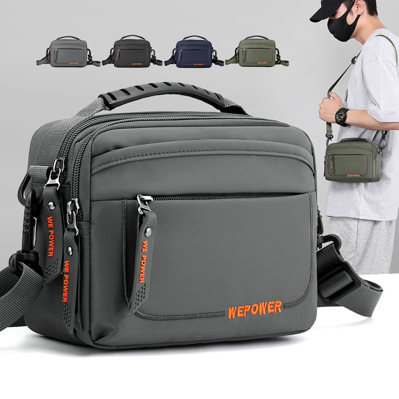 Factory Wholesale New Casual Men's Crossbody Bag Water-repellent Outdoor Shoulder Bag Multifunctional Travel Waist Bag Hanging Bag