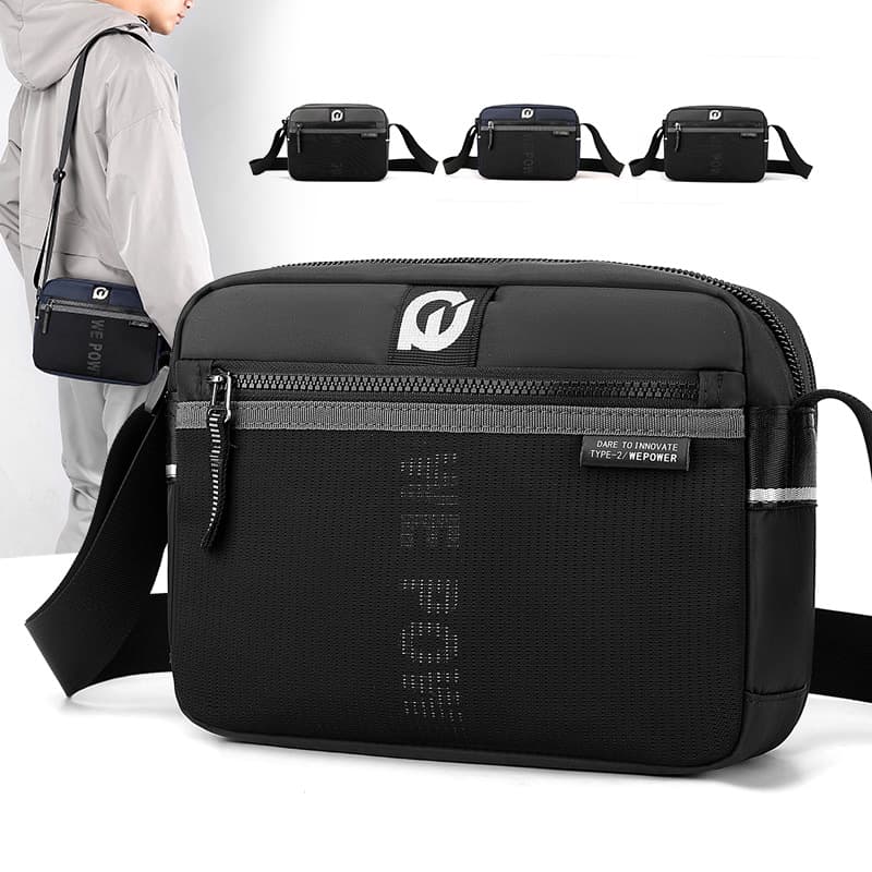 WEPOWER men's shoulder bag fashion casual nylon messenger bag horizontal personalized fashion brand shoulder bag