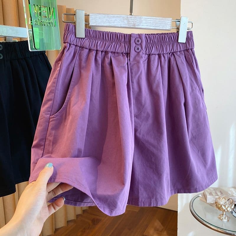 2026 New Children's Sports Pants Summer Girls' Shorts Korean Style Thin Five-Point Pants for Older Kids Trendy