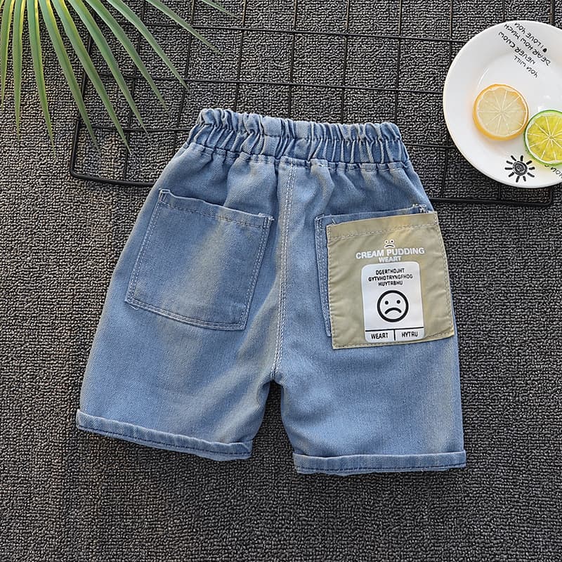 Boys' Denim Shorts Summer Thin Children's Pants Summer Five-point Pants for Outer Wear Baby's Summer Clothing Children's Trendy Middle Pants