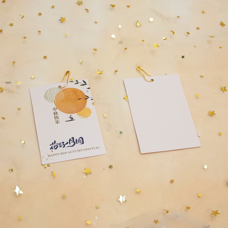 Thank you for accompanying me with my birthday sticker cartoon birthday Mid-Autumn tag in stock cute Mid-Autumn bag baking
