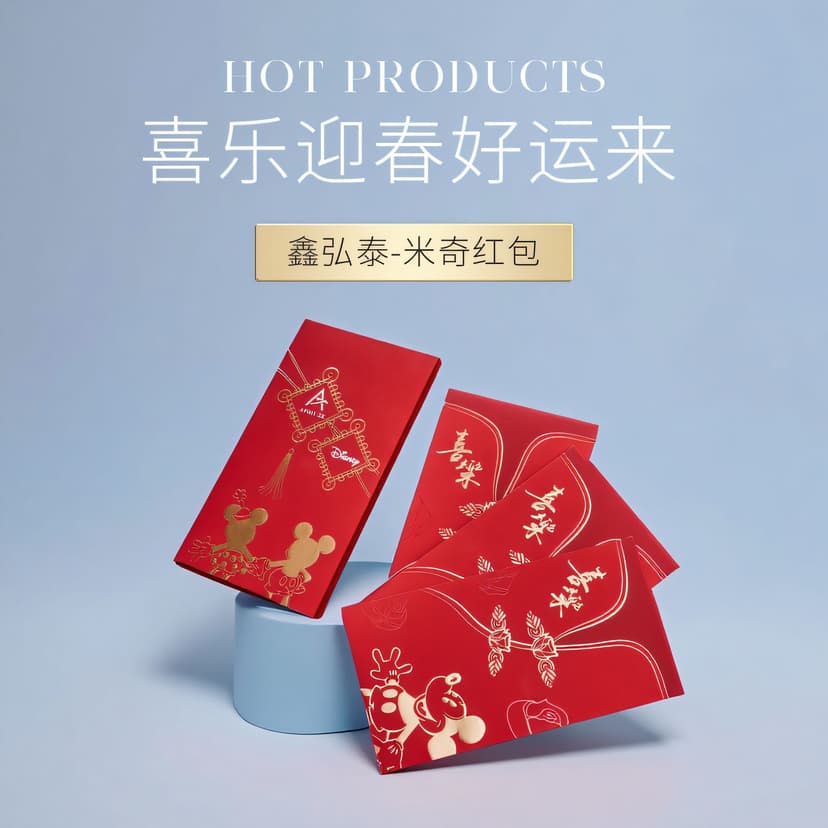 8Th Birthday Decoration Scene Setup, Coming-Of-Age Ceremony for Boys and Girls, Stacked Red Envelopes, Ceremonial Gifts, New Year's Gifts
