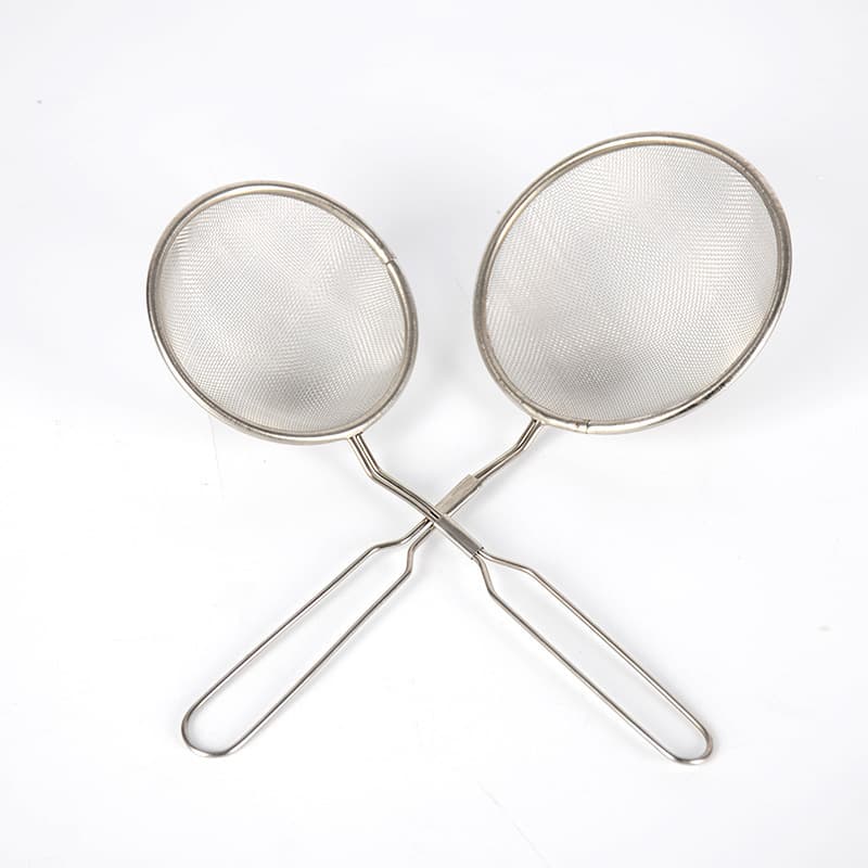Factory wholesale stainless steel oil net leakage large filter net colander oil net soybean milk residue binary store supply
