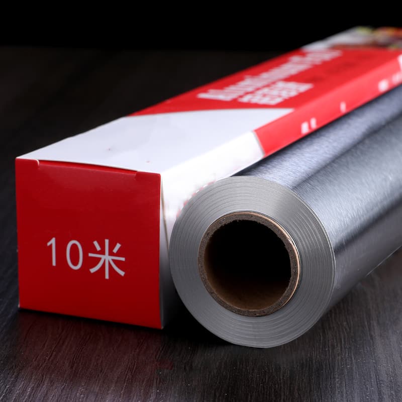 Tin foil boxed household food grade aluminum foil baking barbecue air fryer special thickened commercial tin foil oil paper