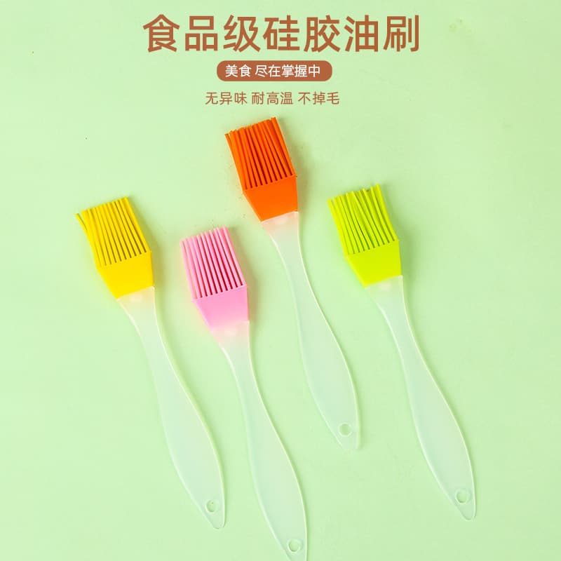 Wholesale small size silicone brush milk oil brush high temperature cake baking barbecue brush silicone oil brush barbecue brush