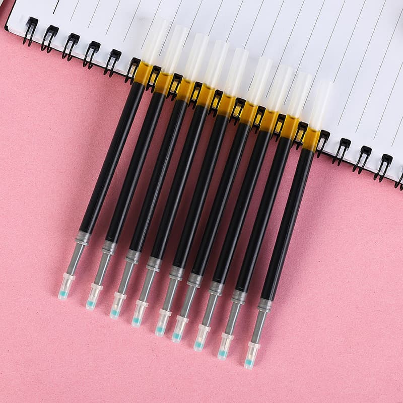 Wholesale press refill gel pen ballpoint pen K35 stationery supplies suit transparent rod black refill